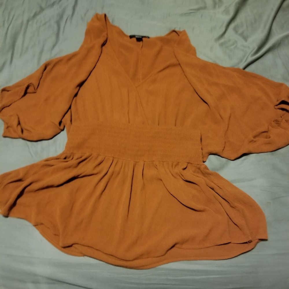 Pumpkin colored dress